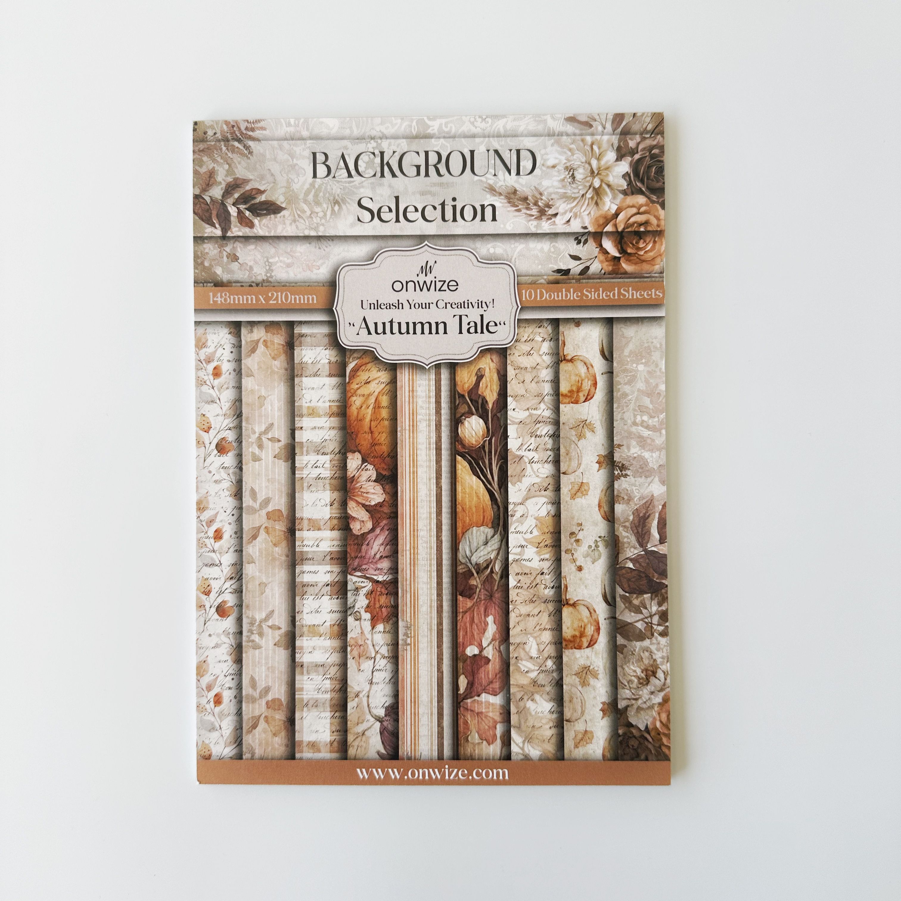 Scrapbooking 'Autumn Tale' 10 sheets 148x210mm (5"X8") 220 gsm Backgrounds Selection