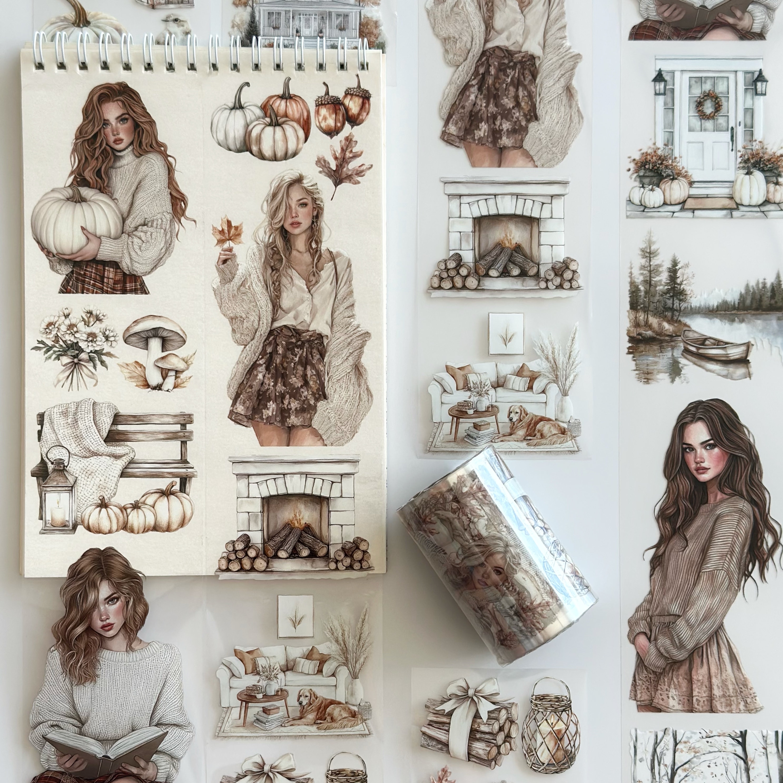 Cozy Fall Dreams PET Tape – Scrapbooking, Journaling, Decorative Craft Supplies – Tax Included – SRP143