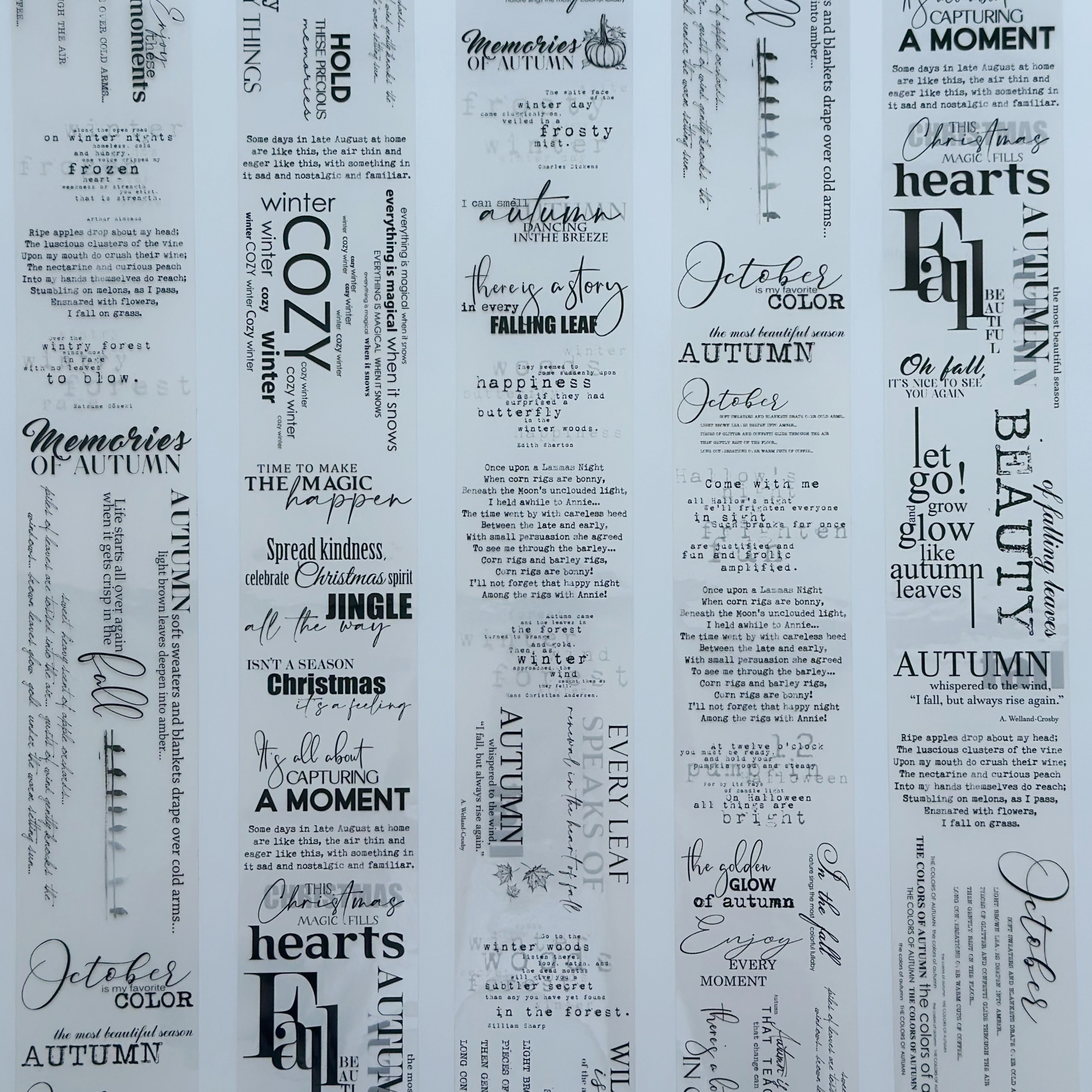 Unsent Notes PET Tape – Scrapbooking, Journaling, Quote Decorative Tape – Tax Included – SRP157