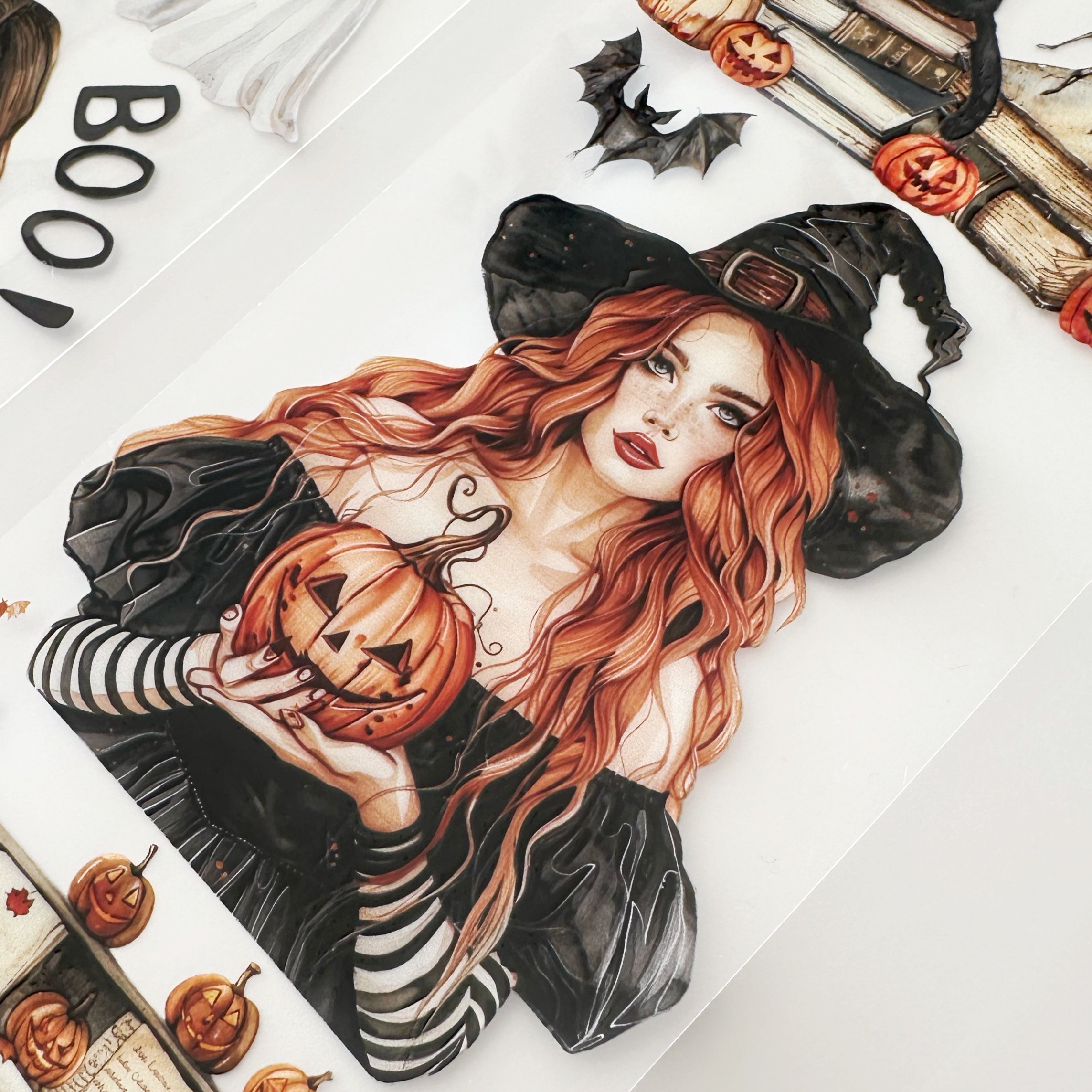 Scrapbook 'Happy Halloween' -3D Crystal Special Oil tape