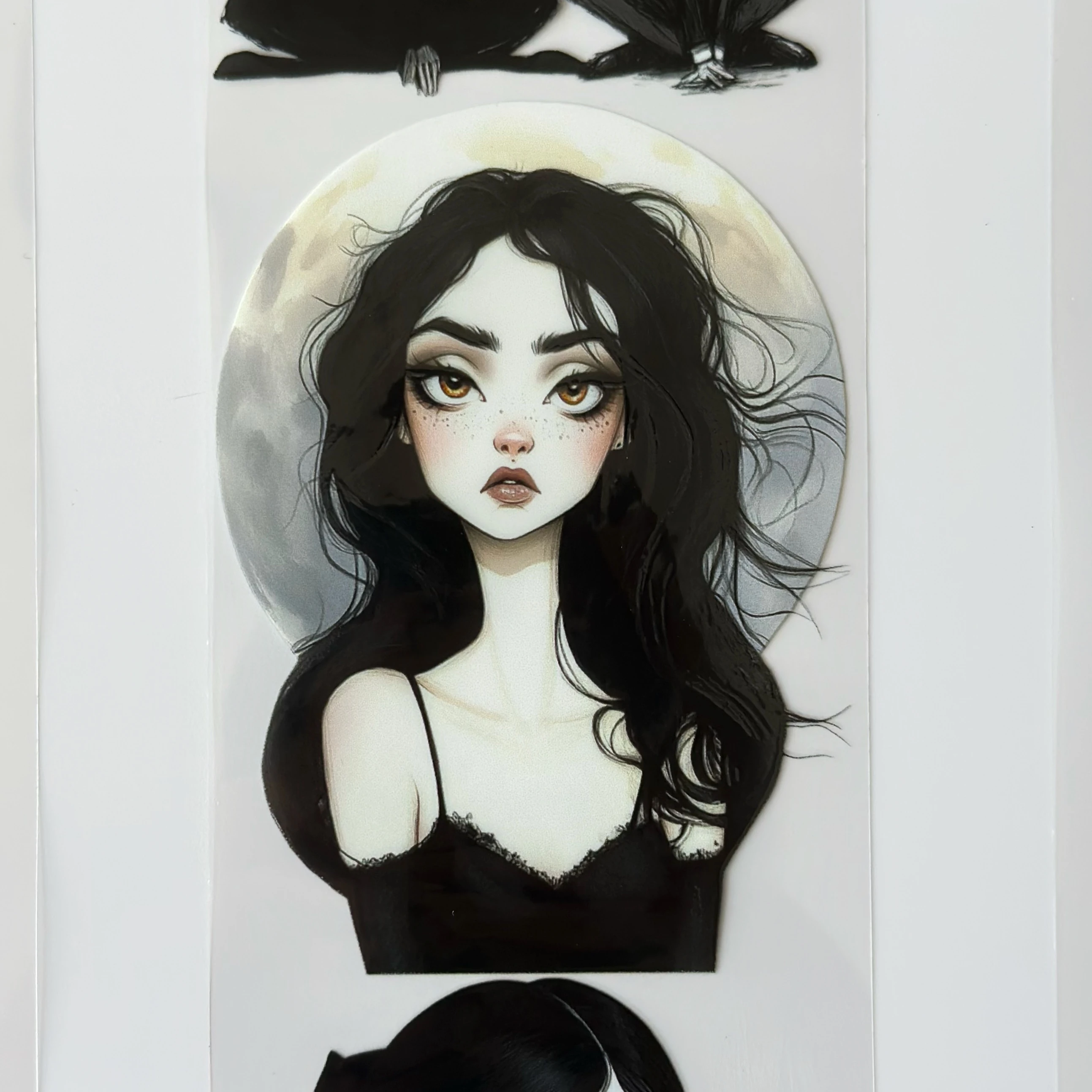 Gothic Family Pet Tape – Dark Aesthetic Characters, Tim Burton Style Art, Creepy Cute Halloween Tape, Tax Included – SRP163