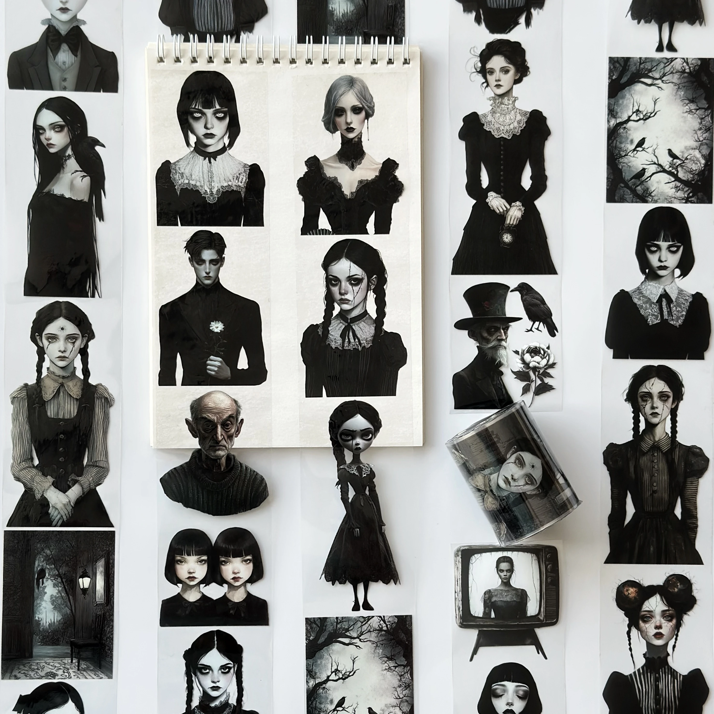 Dark Manor Pet Tape – Gothic Portrait Women, Haunted House Aesthetic, Dark Academia Halloween Tape, Tax Included – SRP164