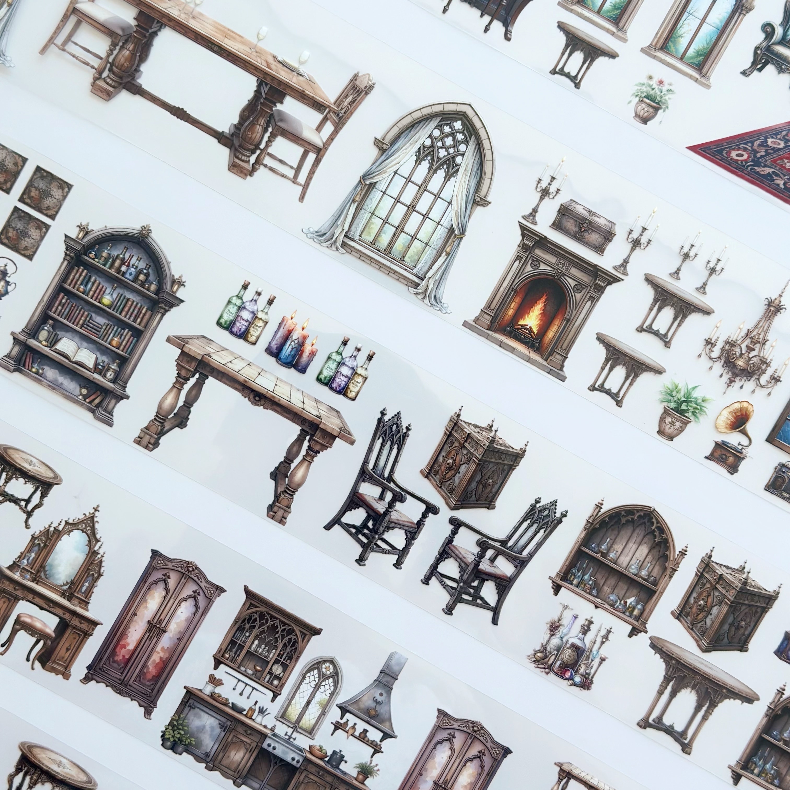 Secrets Under the Rug PET Tape – Scrapbooking, Journaling, Vintage Furniture Decor – Tax Included – SRP158