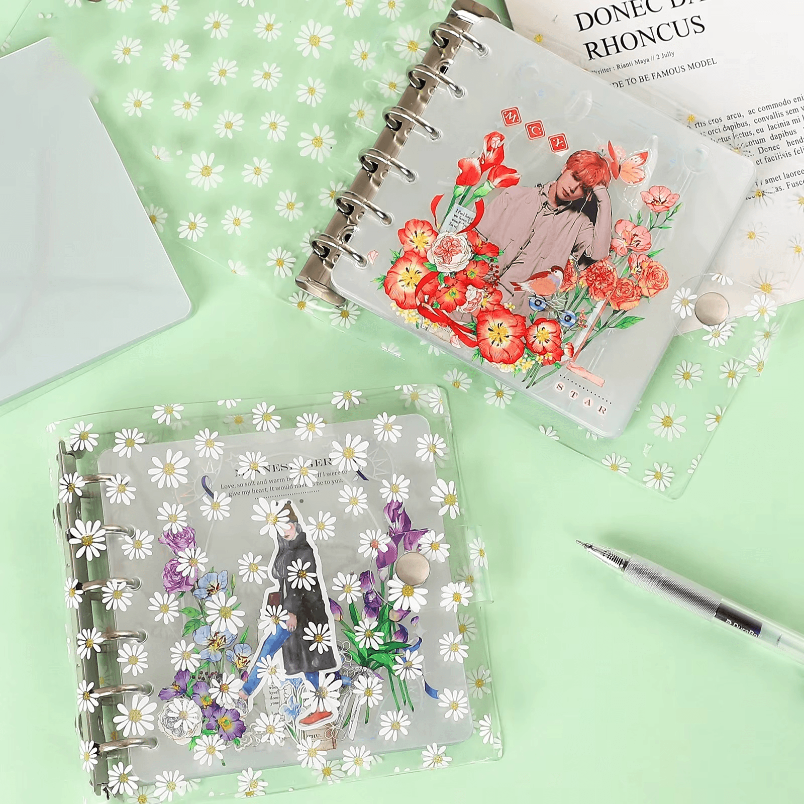 Scrapbooking 20 Pages Journal PVC Notebook