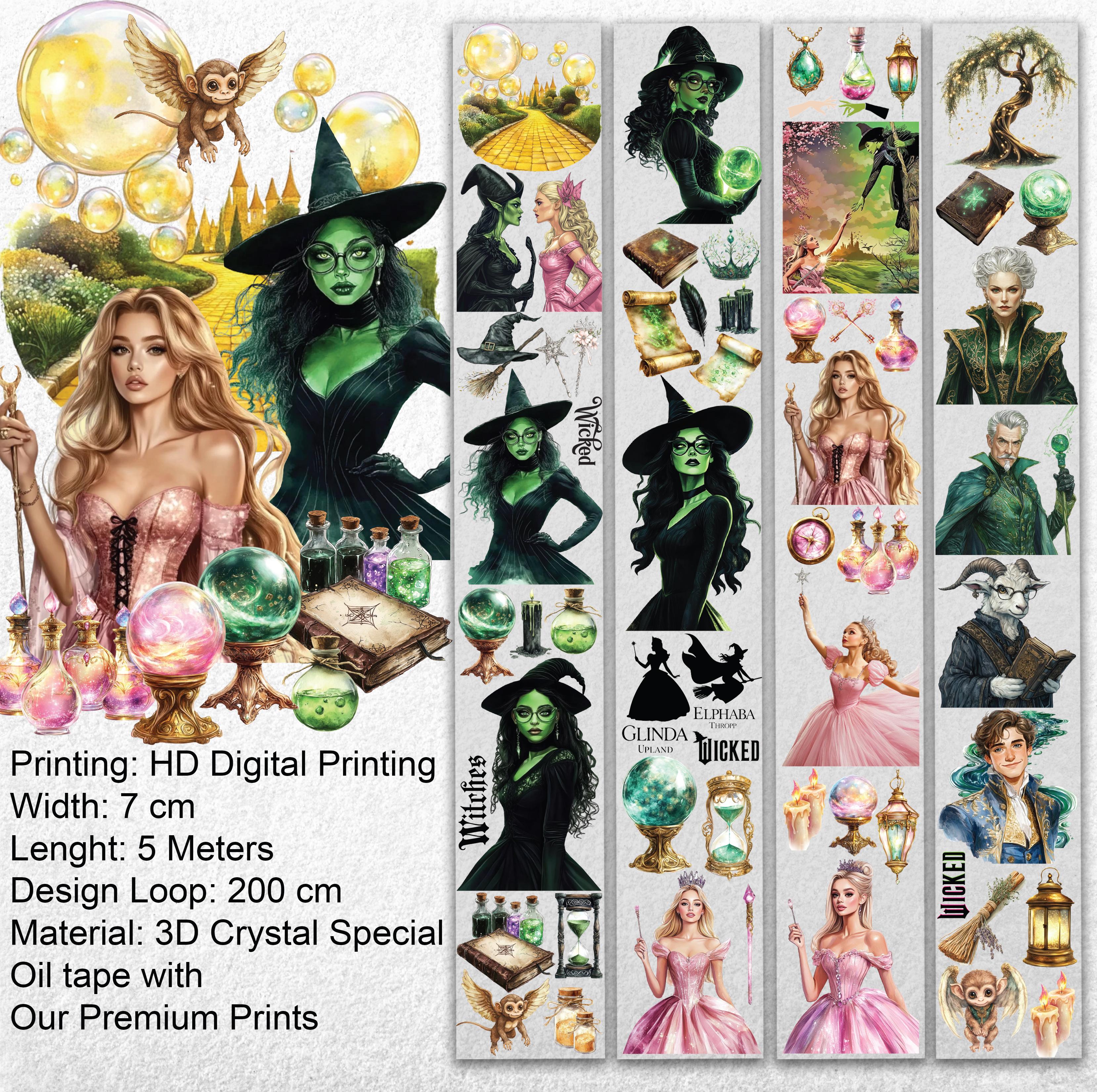 Scrapbook Wicked -3D Crystal Special Oil tape