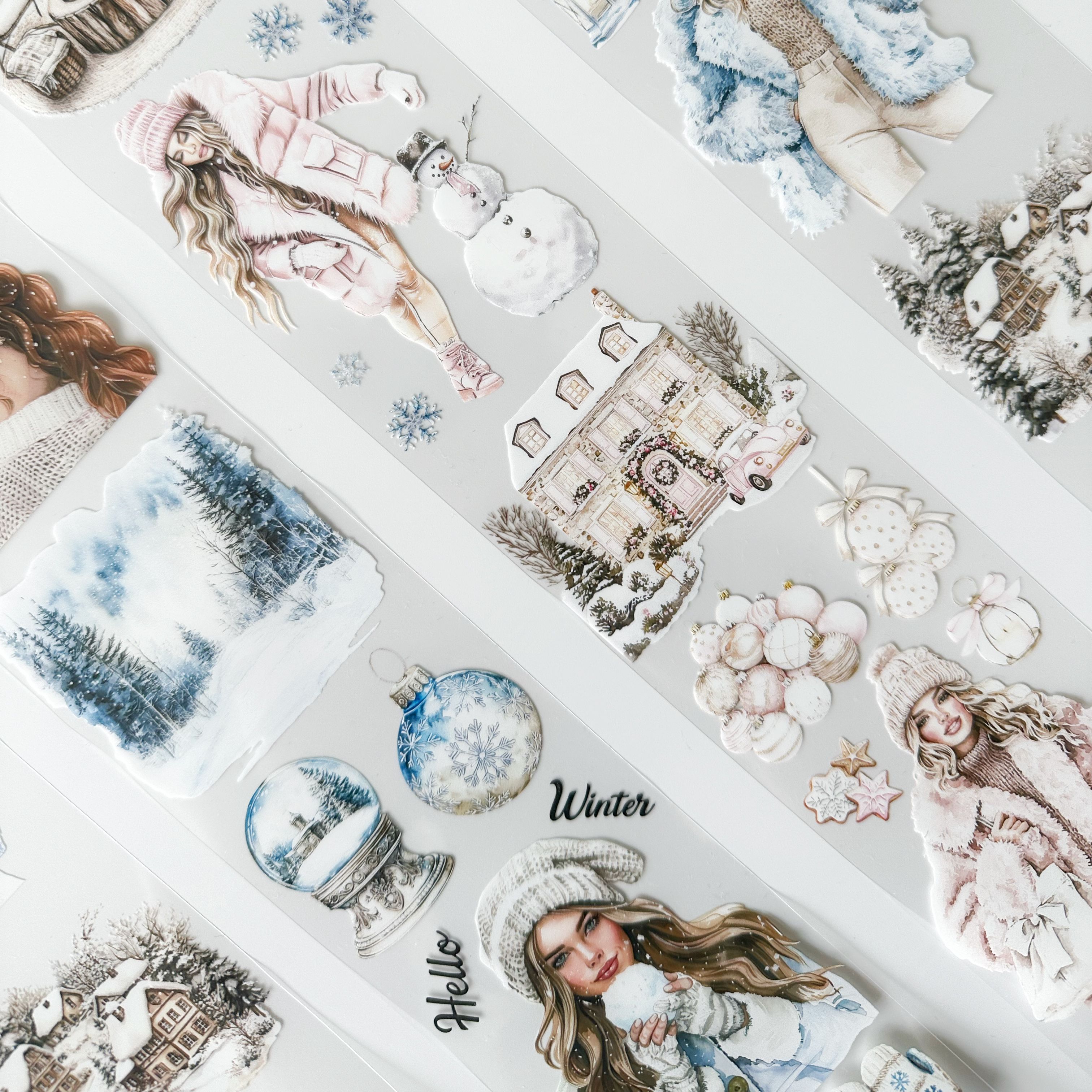 Scrapbook Winter Vibes -3D Crystal Special Oil tape