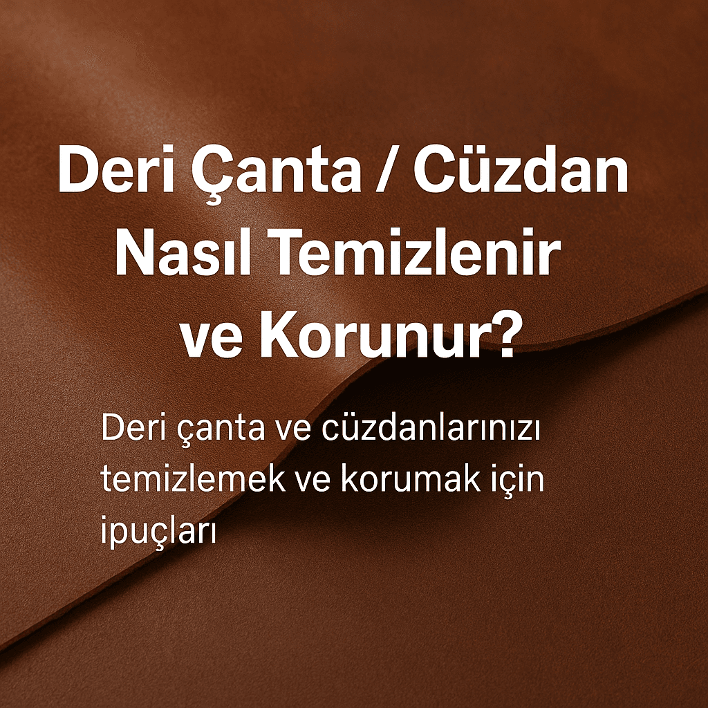 Deri Çanta / Cüzdan Nasıl Temizlenir ve Korunur?