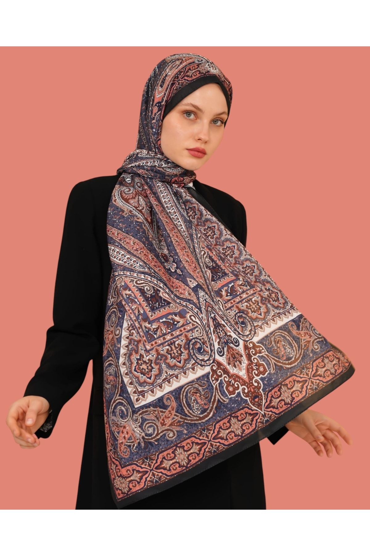 Soft Cotton Şal - turuncu