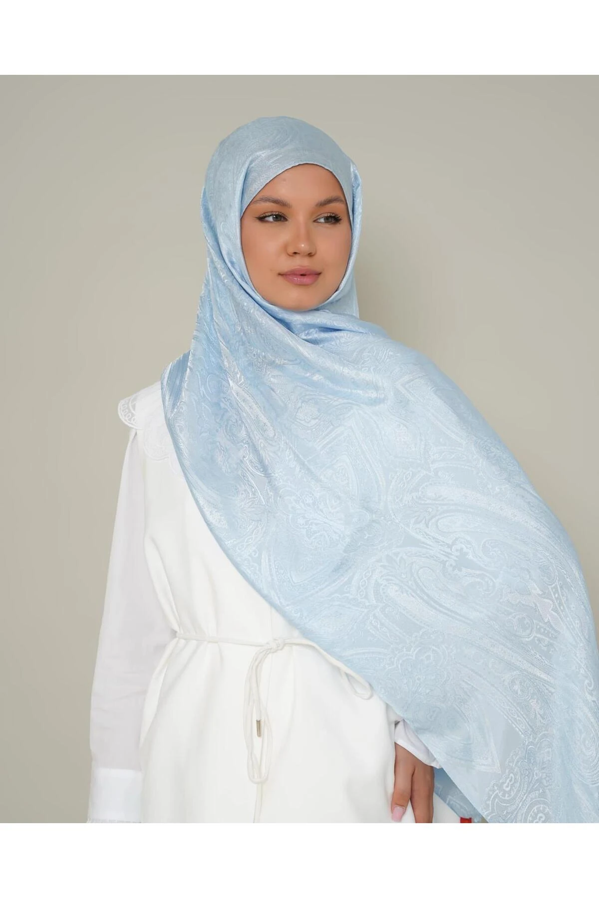 İpek Floş Jakar Şal