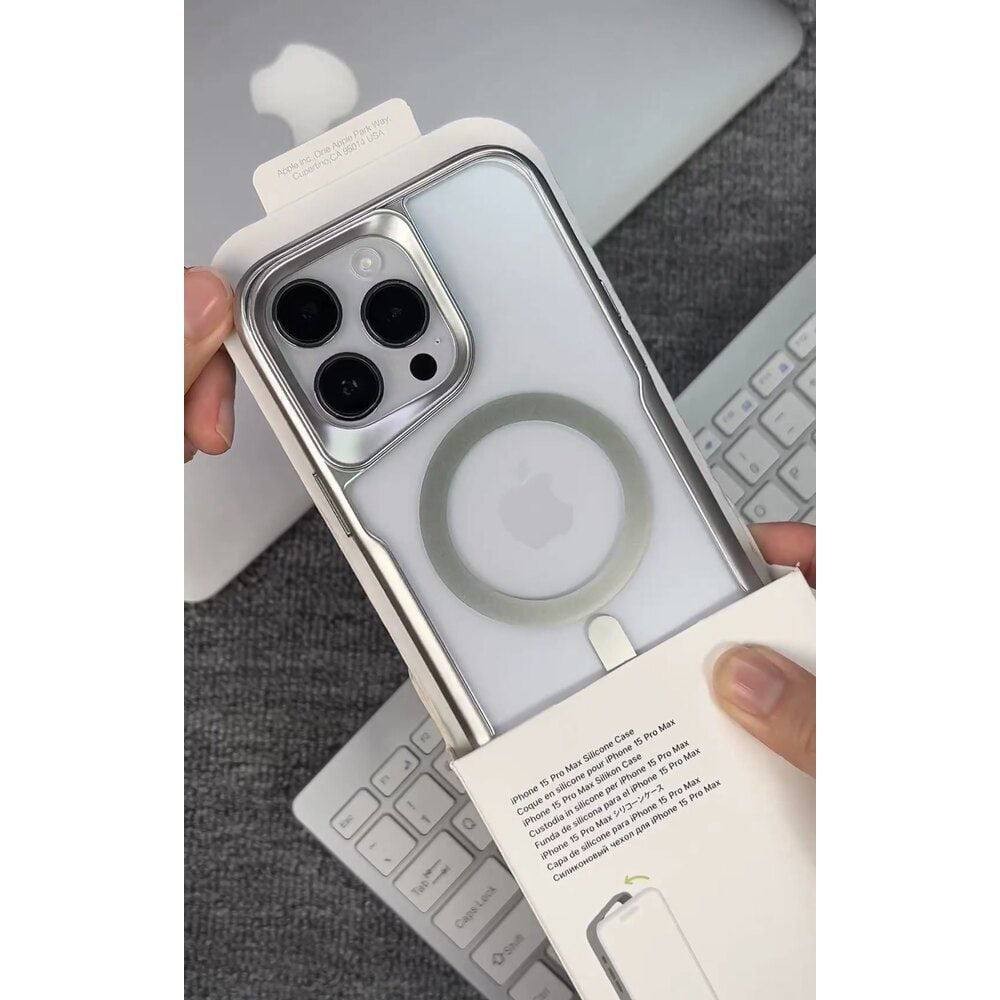 Lux Magsafe Şeffaf Telefon Kılıfı - silver