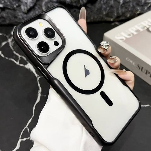 Lux Magsafe Şeffaf Telefon Kılıfı - Siyah