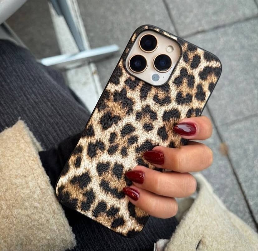 Leopar Mat Telefon Kılıfı