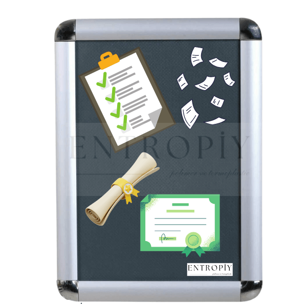  Entropiy  A4  Display  Belge Çerçeve -  21x30 Aç Kapa Ofis İşyeri Kurum Sertifika Poster Diploma Afiş Reklam Sergi Çerçevesi  -Duvar Dekoruna Uygun  - 30