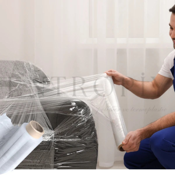 6  ADET KOLİİÇİ -  50x150 cm ve 50x300 cm -  Ev ve Nakliye Streç Filmi – 17 Mikron,  Taşıma ve Paketleme İçin İdeal