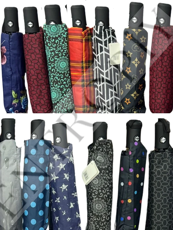 TOPTAN Kadın Erkek Yağmur Şemsiyesi Tam Otomatik Ekonomik Çeşitli DESENLER  Çeşitli Renler  