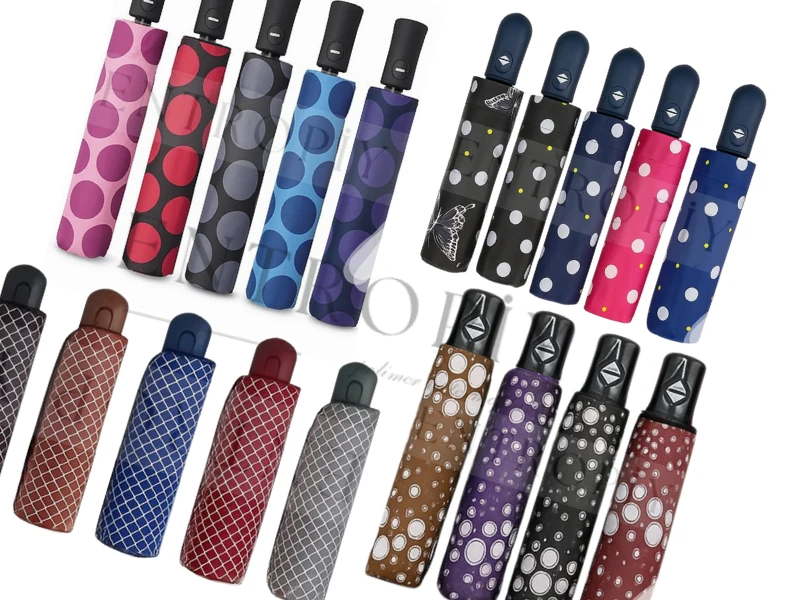 TOPTAN Kadın Erkek Yağmur Şemsiyesi Tam Otomatik Ekonomik Çeşitli DESENLER  Çeşitli Renler  