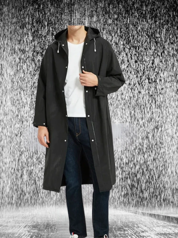 TOPTAN -  Yağmurluk Kadın & Erkek  – Katlanabilir, Hafif, Bisiklet ve Kamp İçin Rüzgar Geçirmez Yağmurluk 