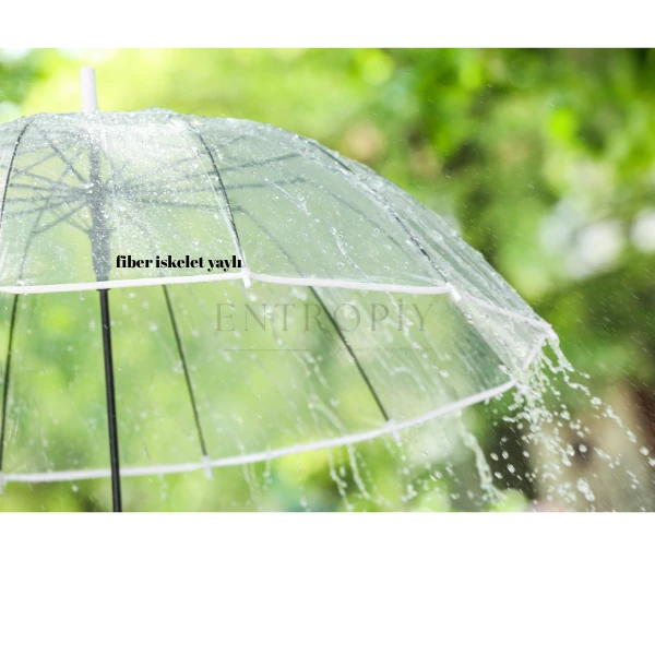 TOPTAN  Şeffaf Yağmur ŞemsiyesiFiber İskelet  Minimum 60 Adet Sepete Ekleyiniz TOPTAN FIYATTIR