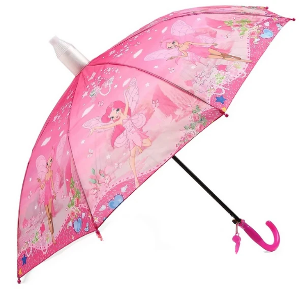 Entropiy 1.KALİTE Kız Çocuk YAGMUR SEMSIYESİ Desenli Düdüklü Otomatik PVC Kaplamalı  ŞOK FİYAT ACILISA ÖZEL