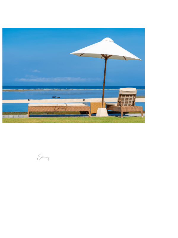 Katlanabilir Plaj Şezlong Minderi – 180x50x5 cm – Su Geçirmez, Taşınabilir, Fermuarlı, Katlanabilir Yatak Minderi – Kamp, Balkon, Sahil, Piknik, Misafir Kullanımı İçin - krem