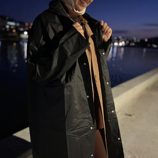 Taşınabilir Su Geçirmez Yağmurluk Kadın Erkek – Katlanabilir, Bisiklet / Kamp / Yürüyüş İçin 