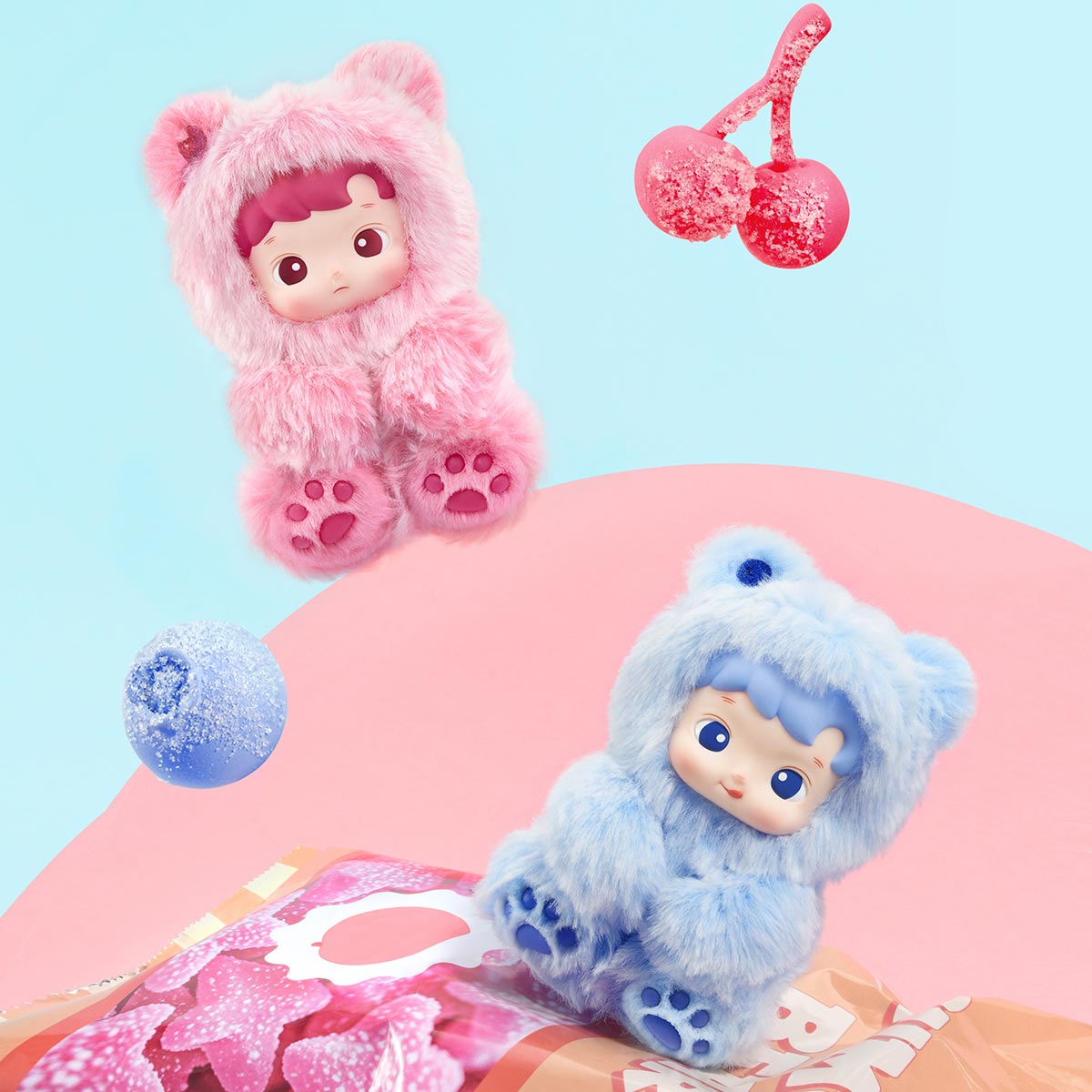 "HACIPUPU – Gummy Bear Serisi | Büyük Koleksiyon | Vinil Peluş Anahtarlık | Tekli Sürpriz Kutu"