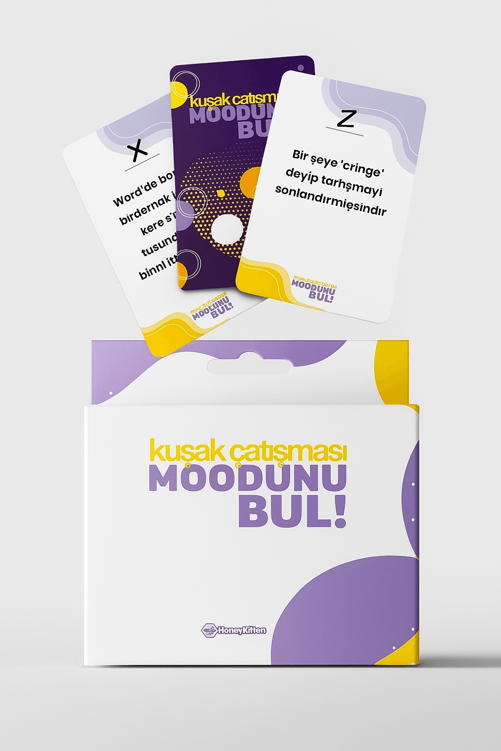 Kuşak Çatışması Moodunu Bul Kart Oyunu – Eğlenceli Parti & Arkadaş Aktivite Seti