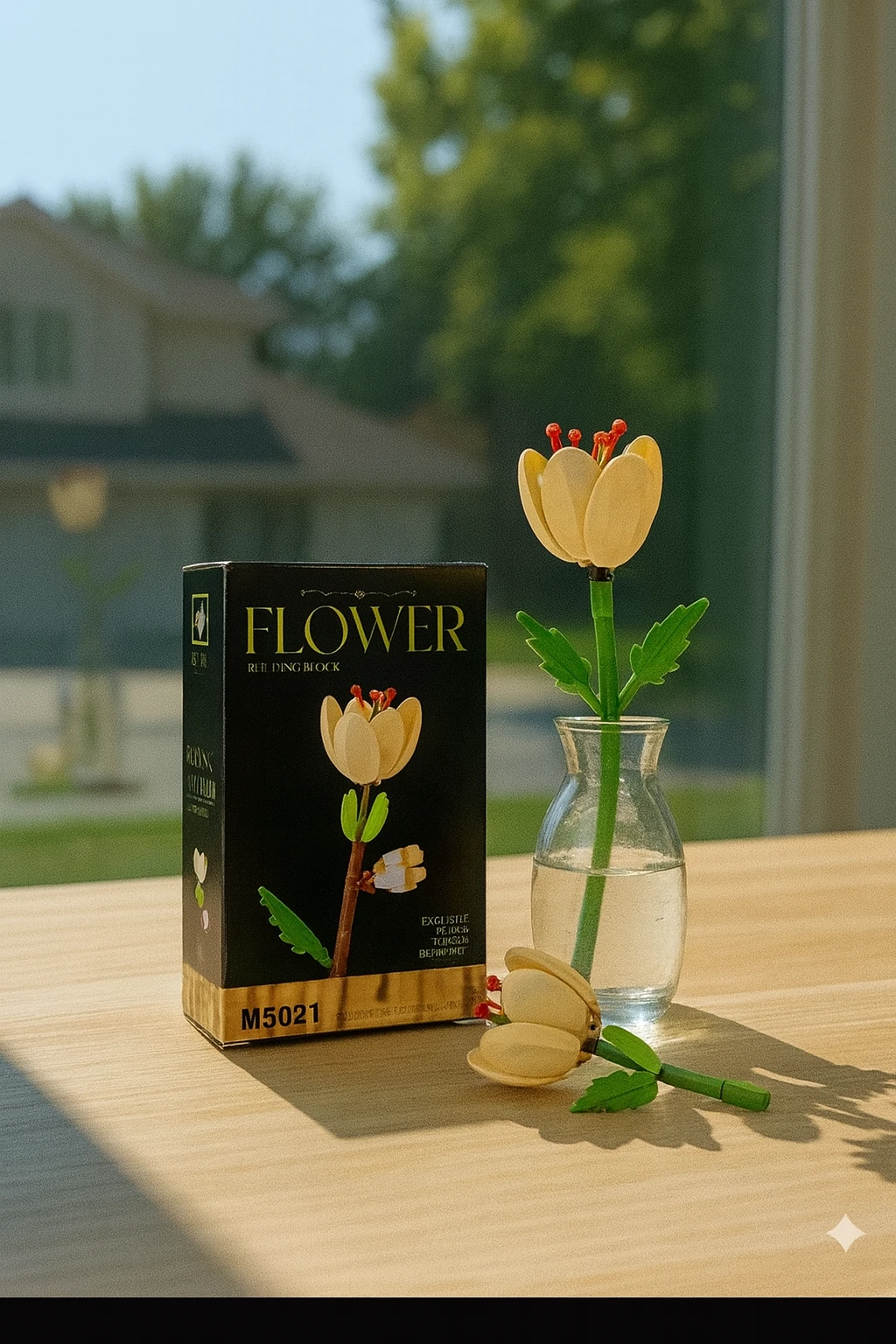 Botanical Mini Çicek Lego Seti - Dekoratif Çiçek Yapım Seti - Dekoratif Ev & Ofis Süsü | Hediyelik