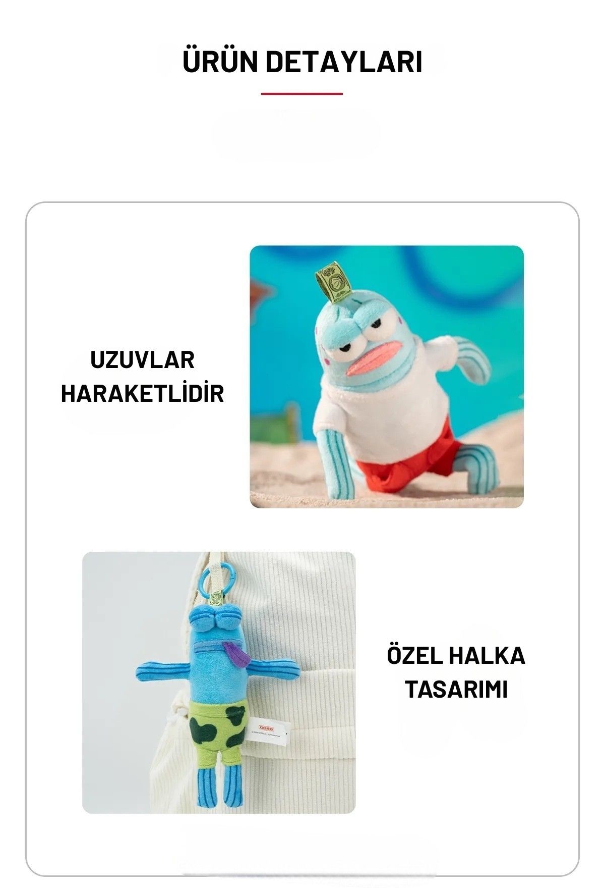 Sünger Bob Bikini Bottom Sürpriz Peluş Anahtarlık | Blind Box Rastgele | Yeni Trend 