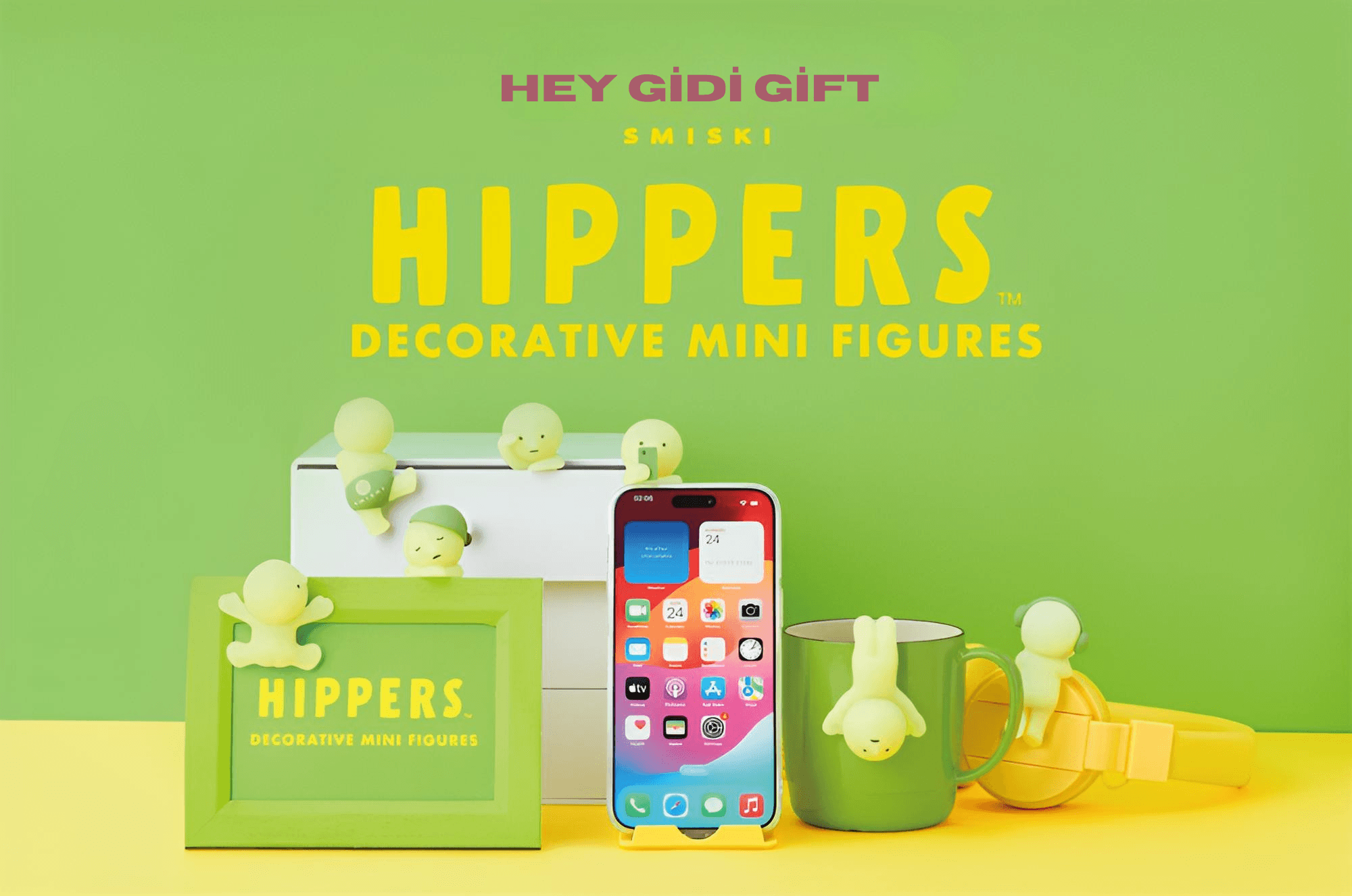 Sonny Angel  Smiskie Hippers  Serisi – Rastgele Sürpriz Figür | Koleksiyonluk Dekoratif Mini Set - Karanlıkta Parlayan Mini Figür