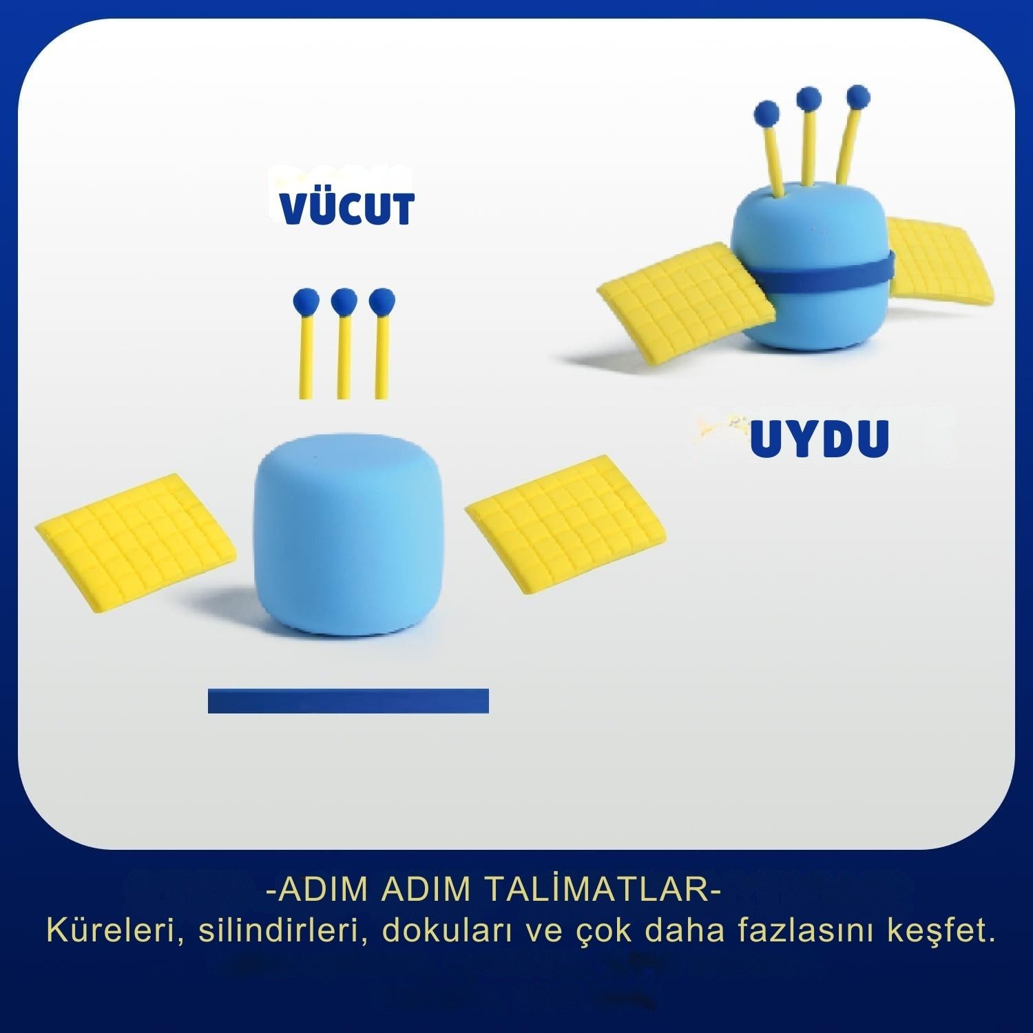 Uzay Temalı Oyun Hamuru Seti – Astronot, Gezegen ve Roket Figürleri | Eğlenceli & Eğitici Hava İle Kuruyan Kil Hamuru Çocuk Aktivite Seti