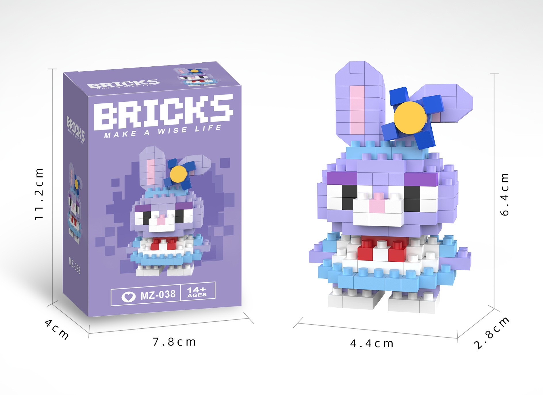 Bricks 3D Yapboz Puzzle / Stella Lou Sevimli Figür / Eğlenceli Setler / Hobi+