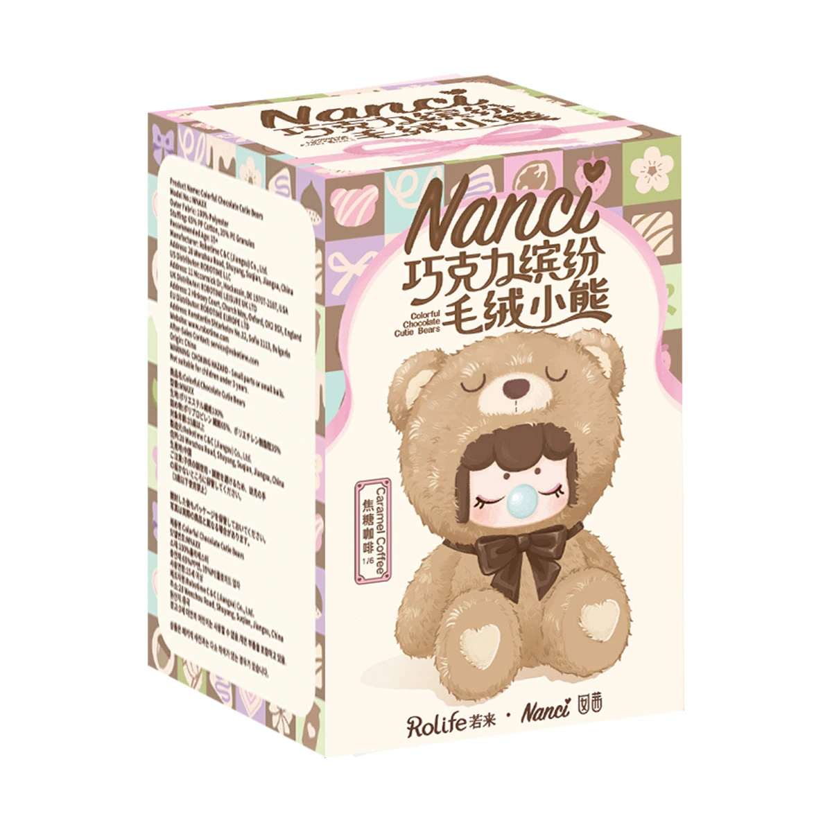 Rolife Nanci Sürpriz Peluş Ayıcık Blind Box – Renkli Koleksiyon Bebek