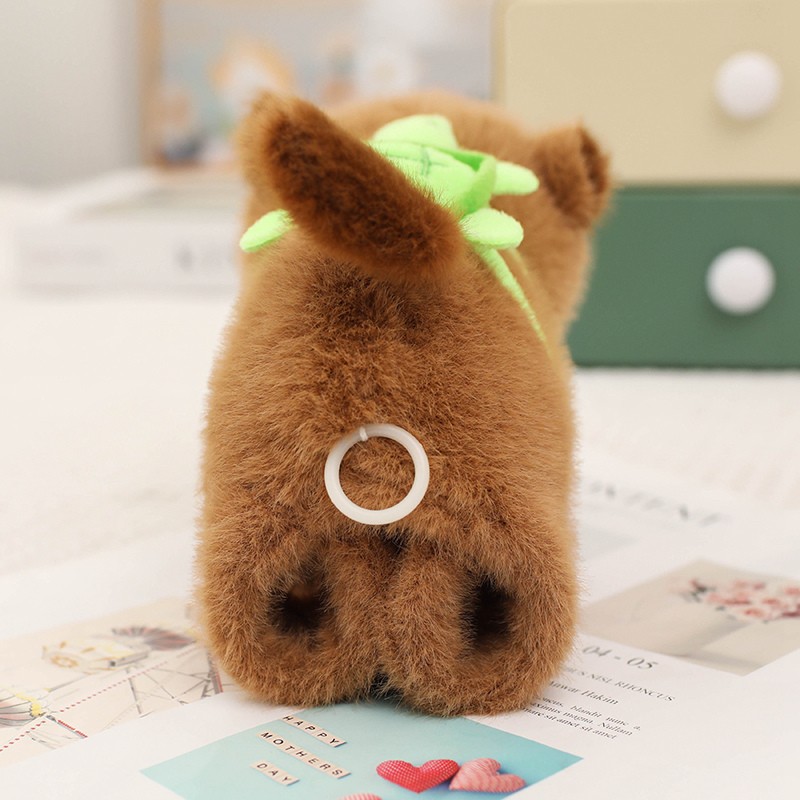 Sevimli Kapibara Peluş / İpi Çek, Kuyruğu Sallasın / İçi Yumuşak / Capybara Oyuncak / Yüksek Kalite