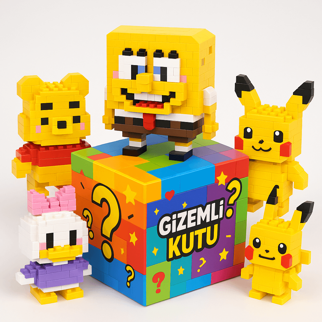 Bricks Gizemli Kutu 3’lü Set – Sürpriz Figürlü Eğlenceli 3D Yapboz Puzzle / Koleksiyon & Hobi Oyuncakları