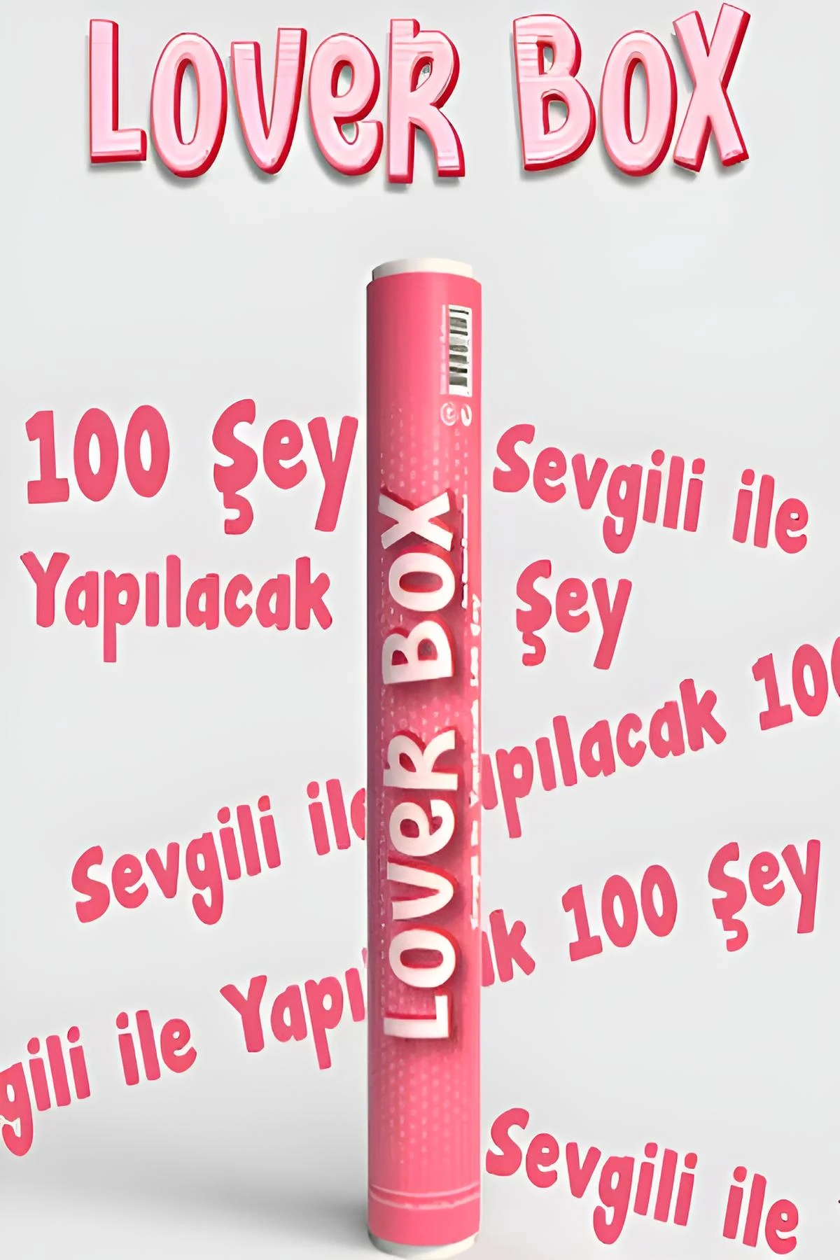 Loverbox | Lover Box Sevgili Ile Yapılacak 100 Şey Poster | Sevgiliye Hediye | Kazınabilir Poster