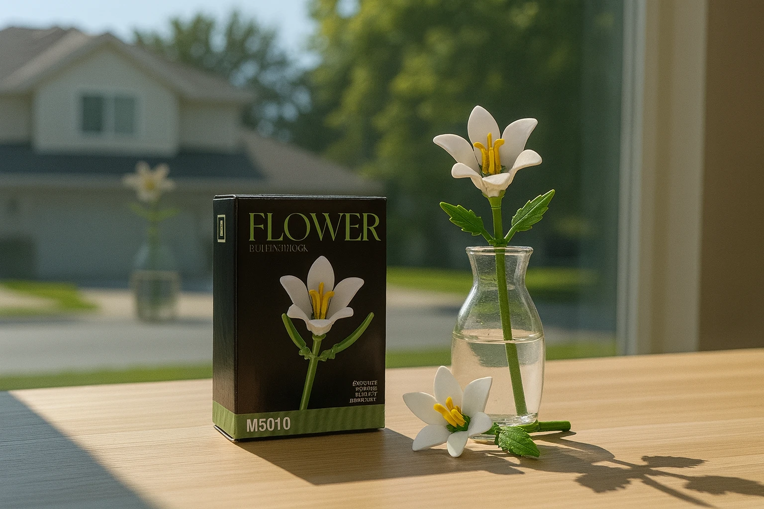 Botanical Mini Çicek Lego Seti - Dekoratif Çiçek Yapım Seti - Dekoratif Ev & Ofis Süsü | Hediyelik