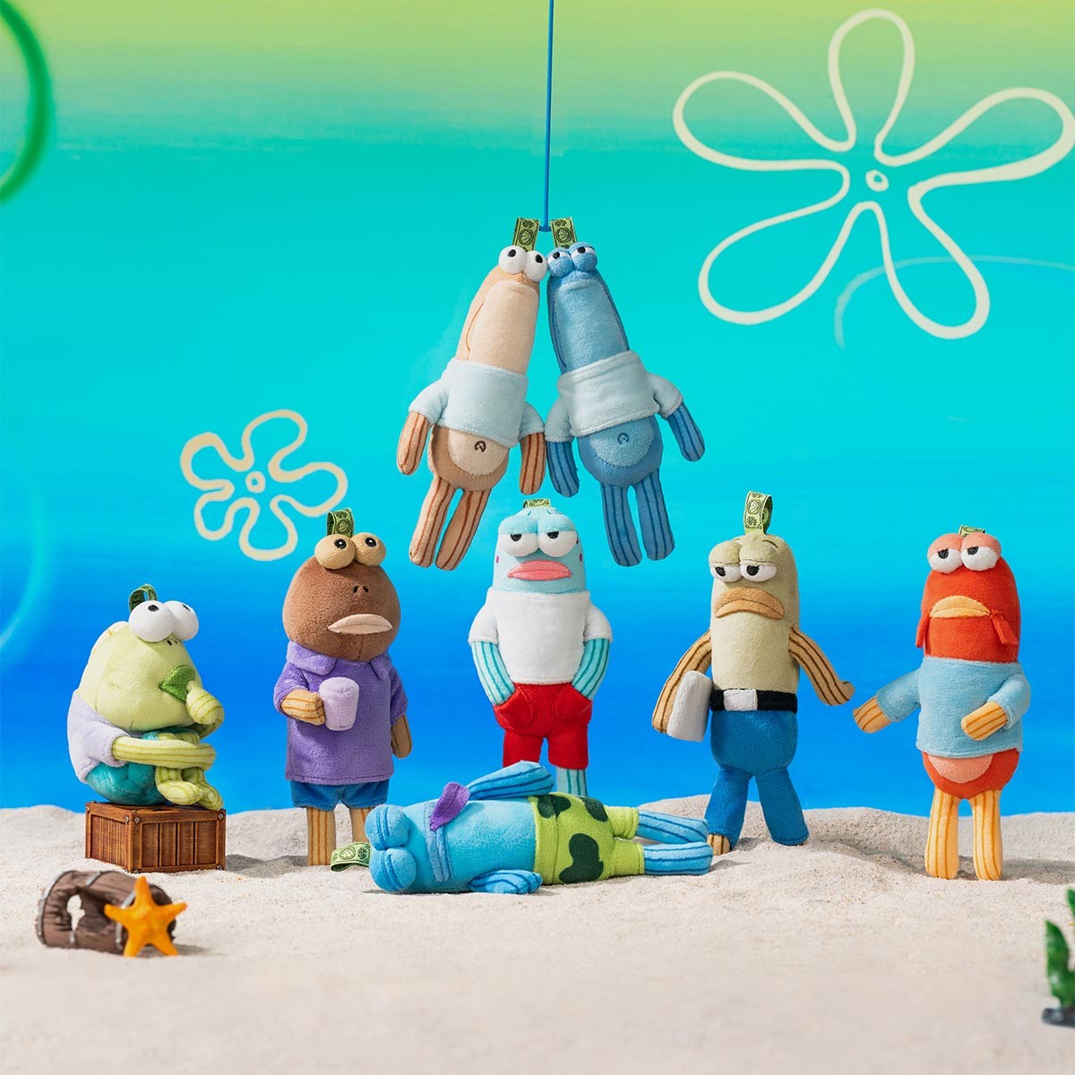 Sünger Bob Bikini Bottom Sürpriz Peluş Anahtarlık | Blind Box Rastgele | Yeni Trend 