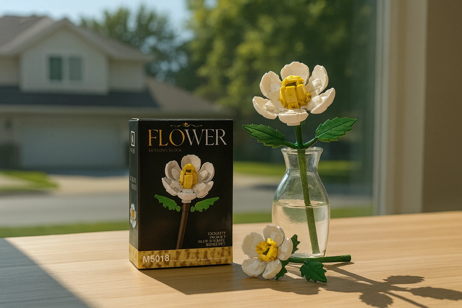 Botanical Mini Çicek Lego Seti - Dekoratif Çiçek Yapım Seti - Dekoratif Ev & Ofis Süsü | Hediyelik