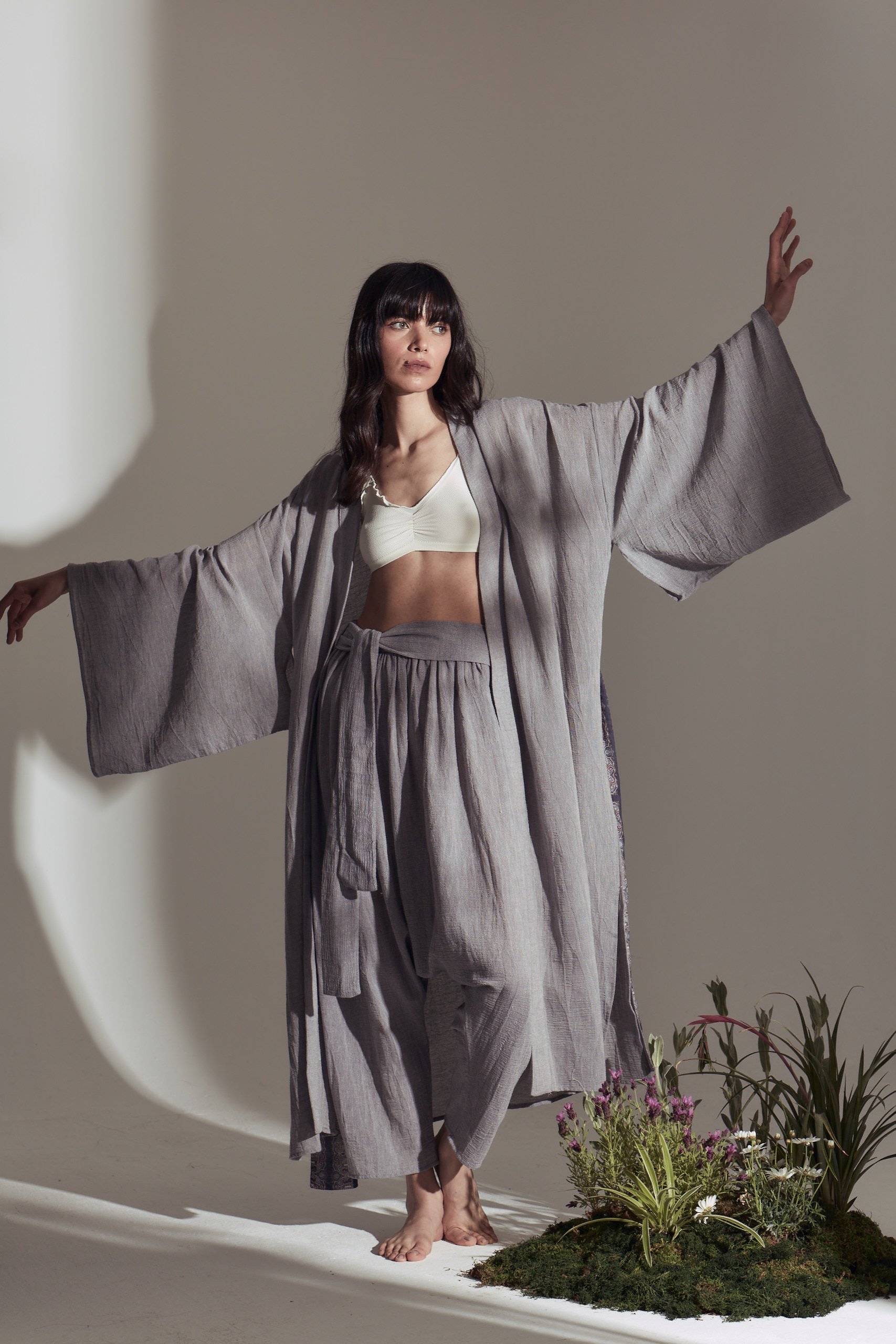 Manoo Kimono - Grey