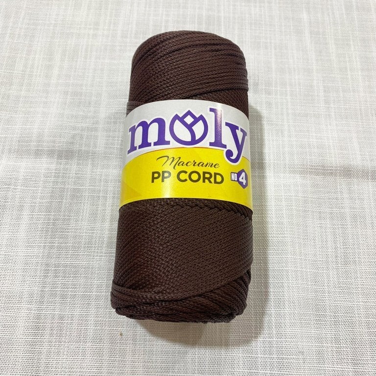 Moly PP Cord Kahverenği  Polyester Makrome İpi
