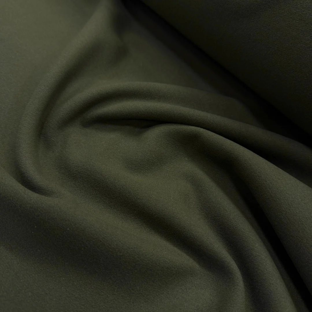 Koyu Yeşil Kıvanç Tekstil Latest Özel Seri Likralı Kaşe Kumaş