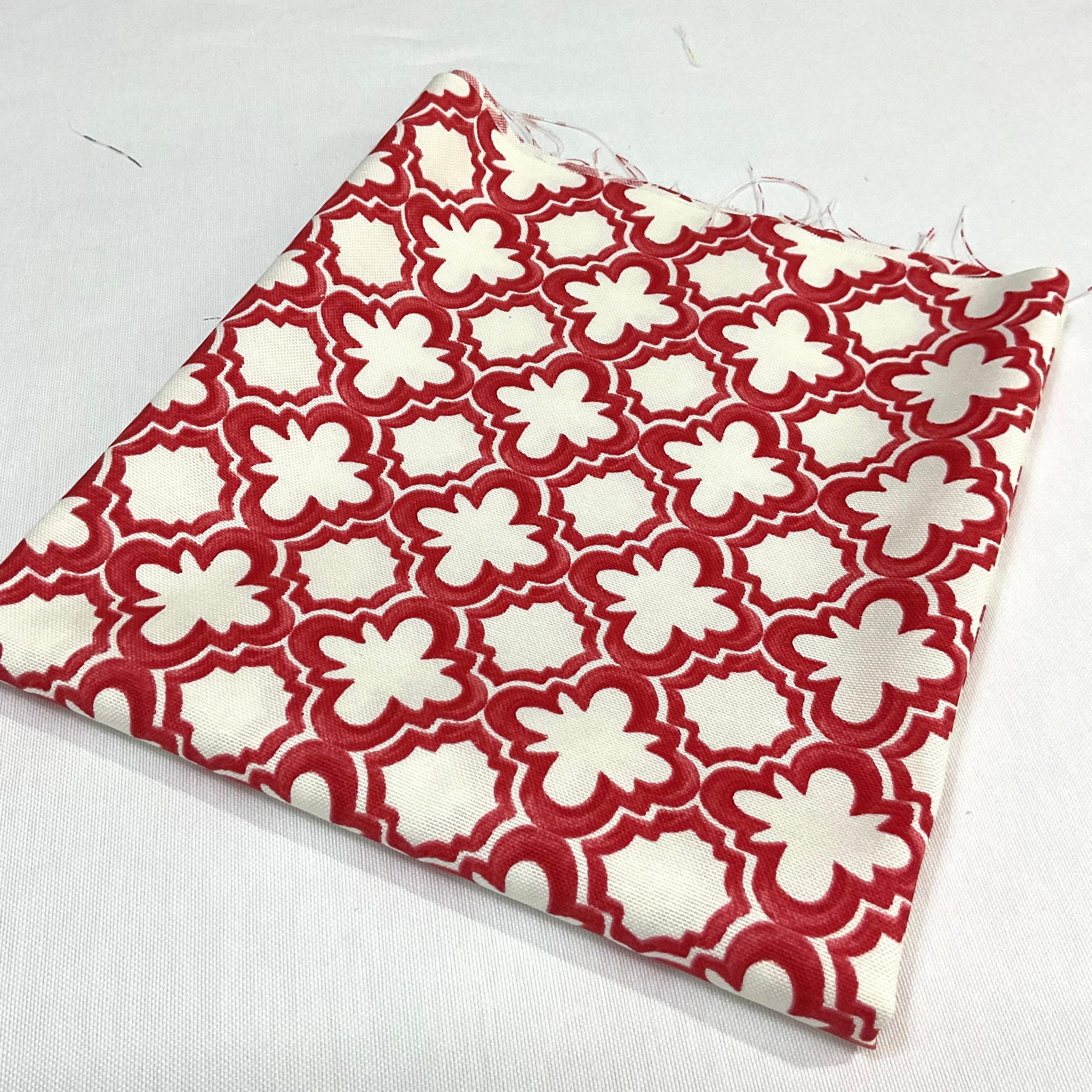 Kırmızı Moroccon 50*90 cm Parça Duck Bezi