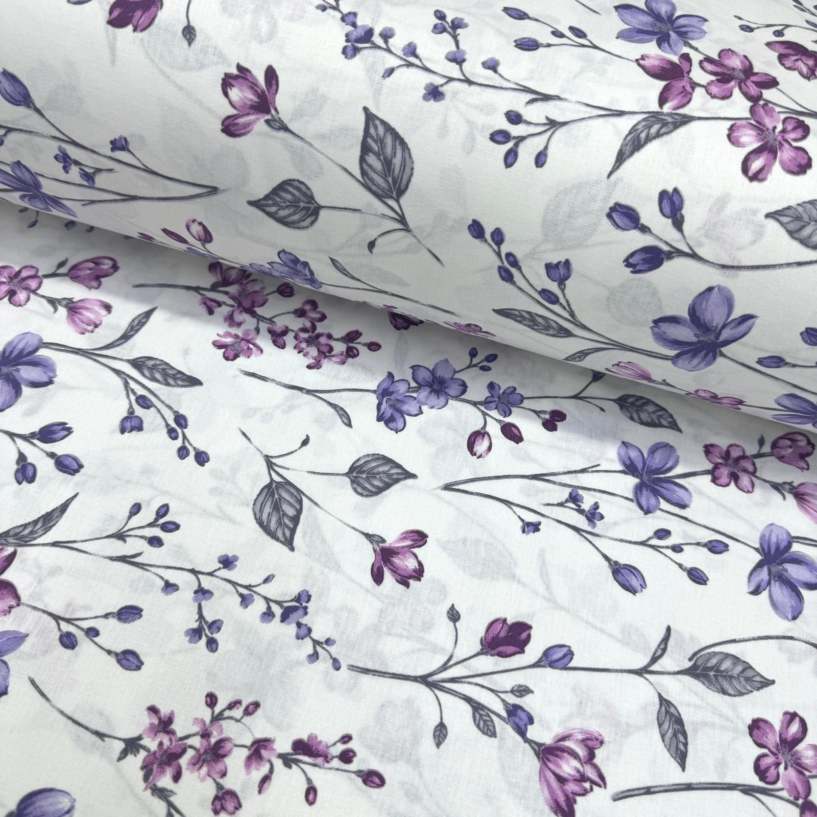 Nazlı Çiçekler Poplin Kumaş