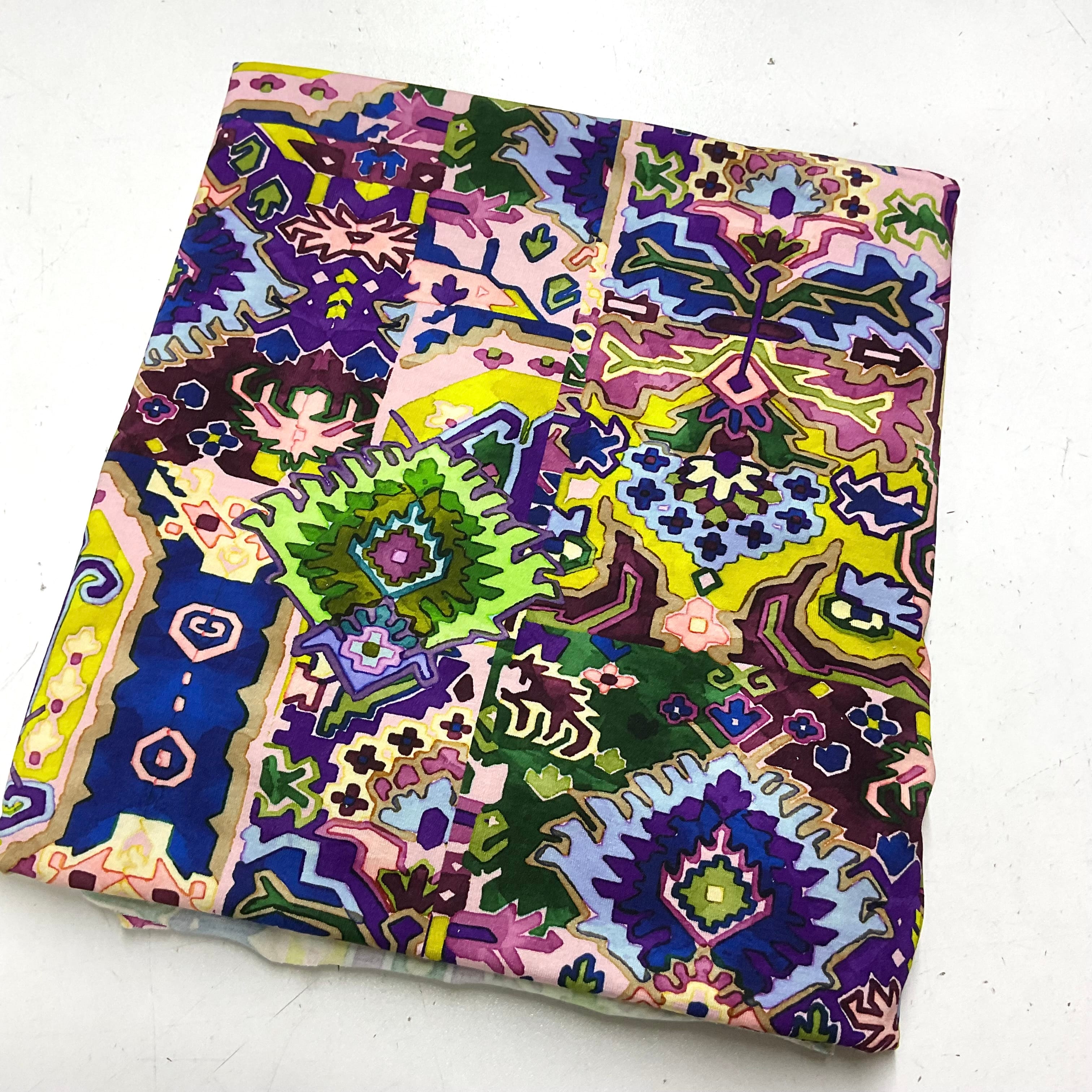 100*150 Kilim Pamuklu Viskon Penye Parça Kumaş