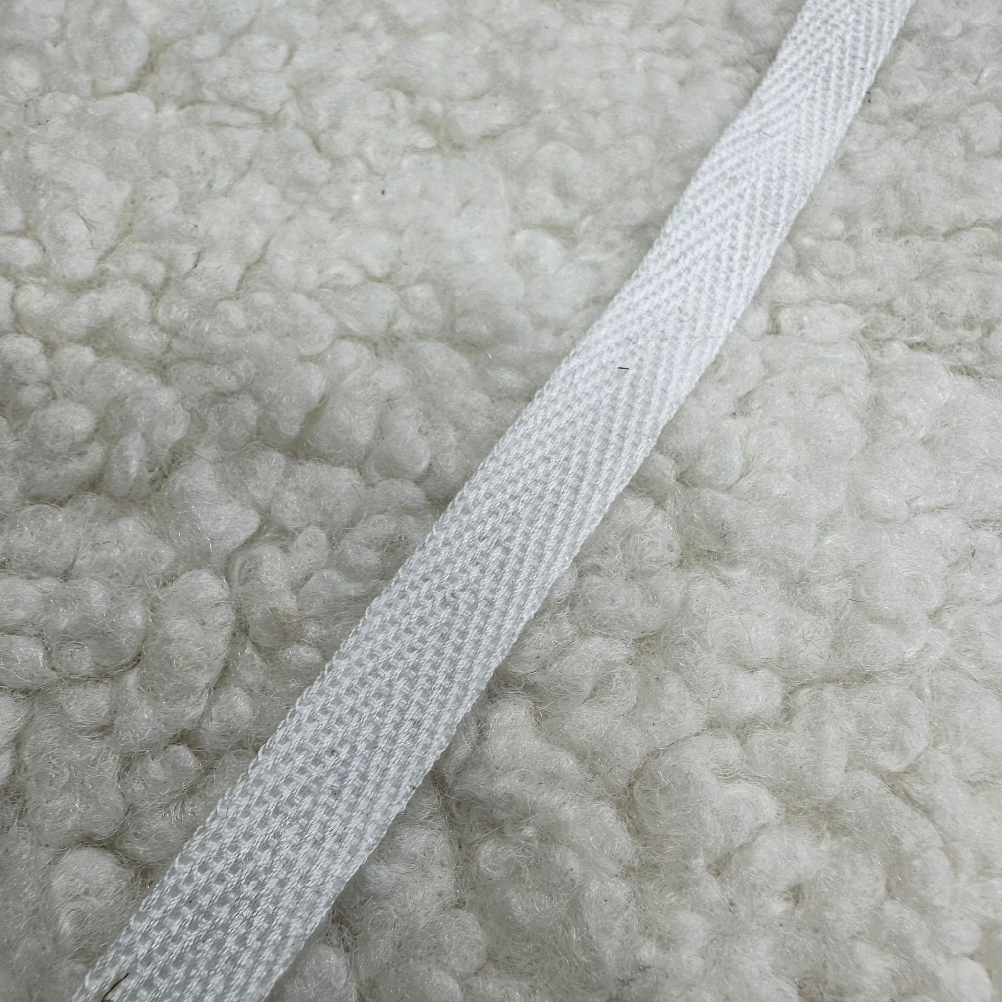 Beyaz 1 Cm Pamuk Kolon Şerit