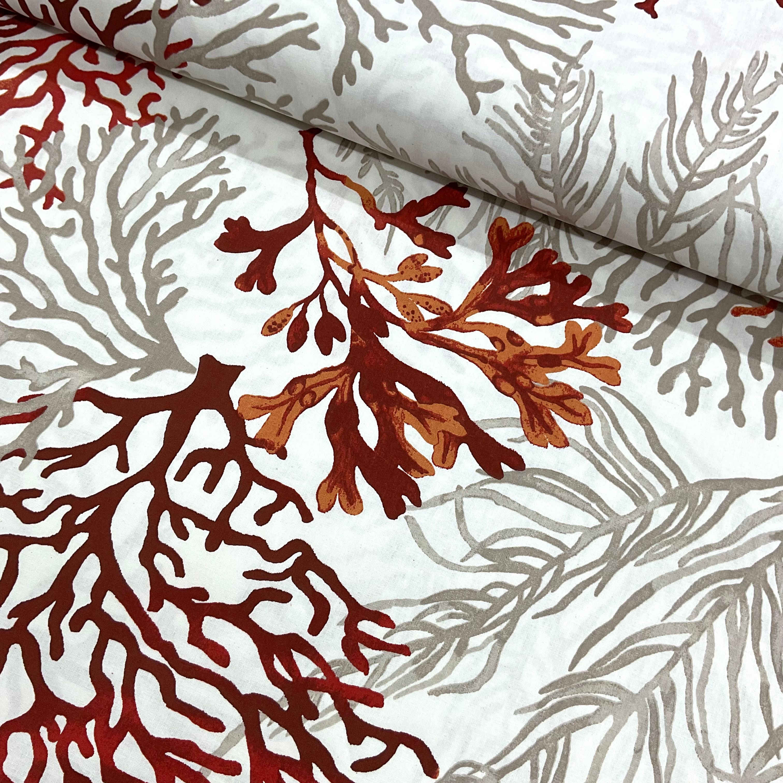 Kızıl Mercanlar Premium Poplin Kumaş