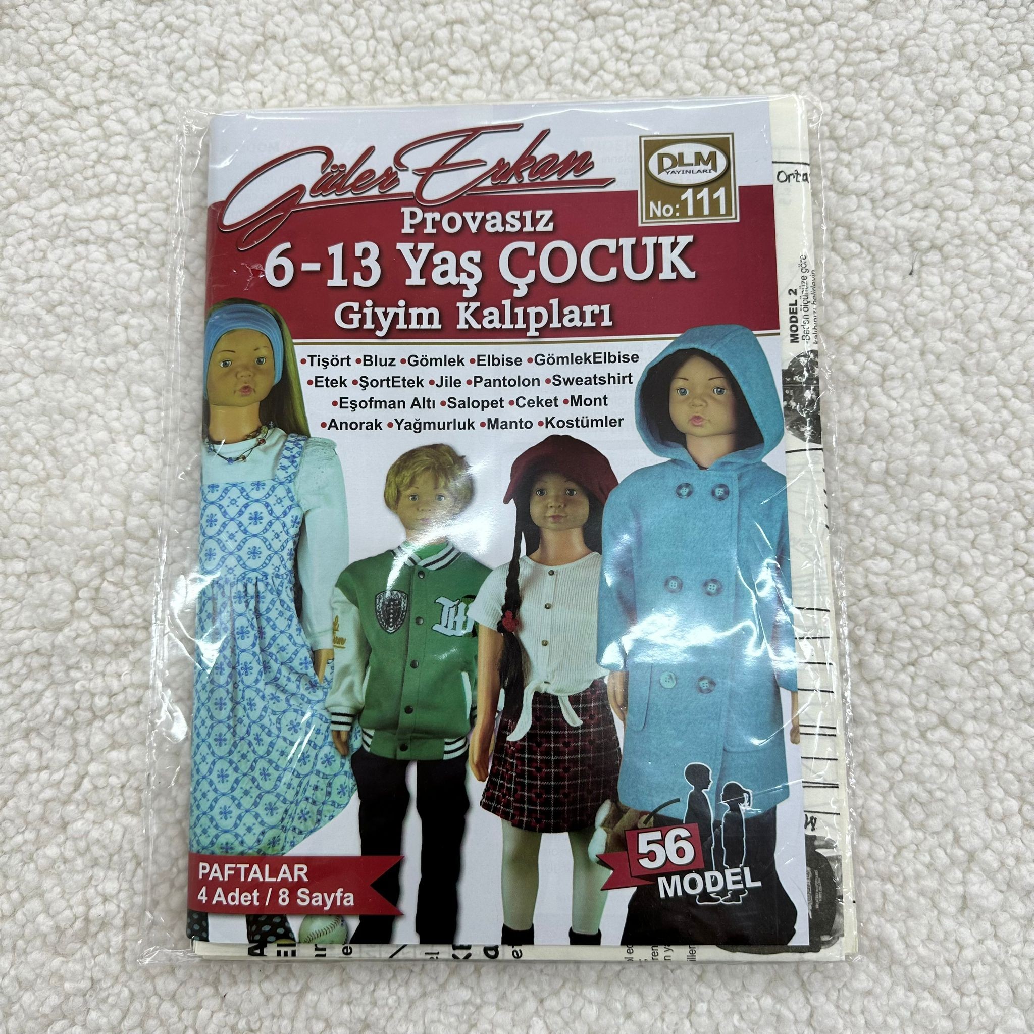 Güler Erkan Çocuk Giyim Kalıpları Dergisi No:111