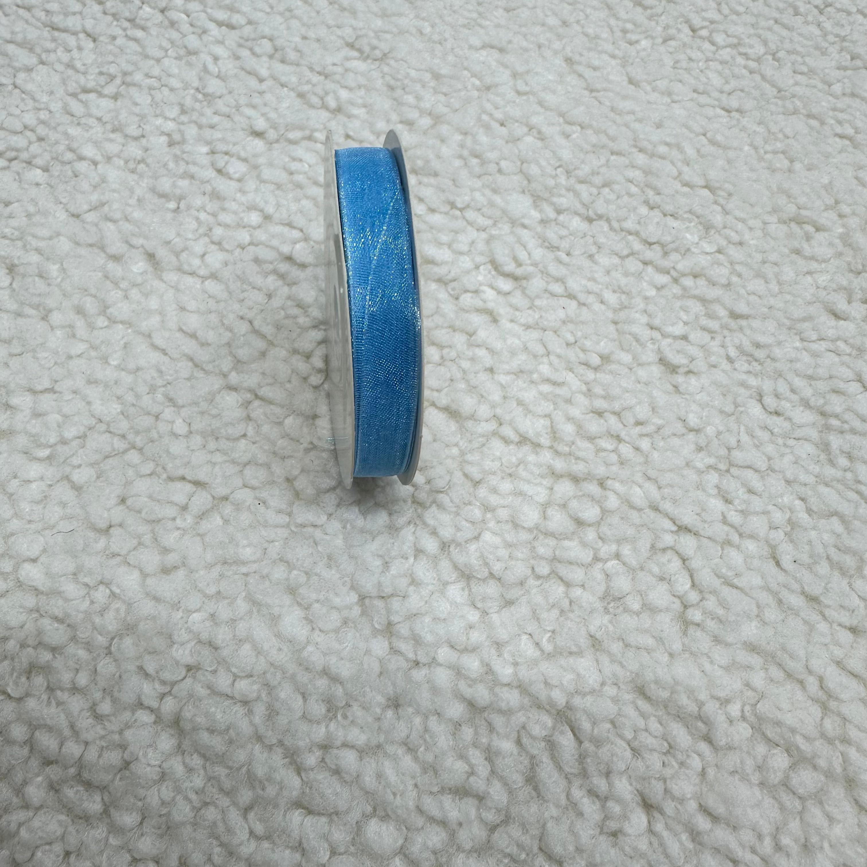 Mavi Organze Kurdele 1 Cm