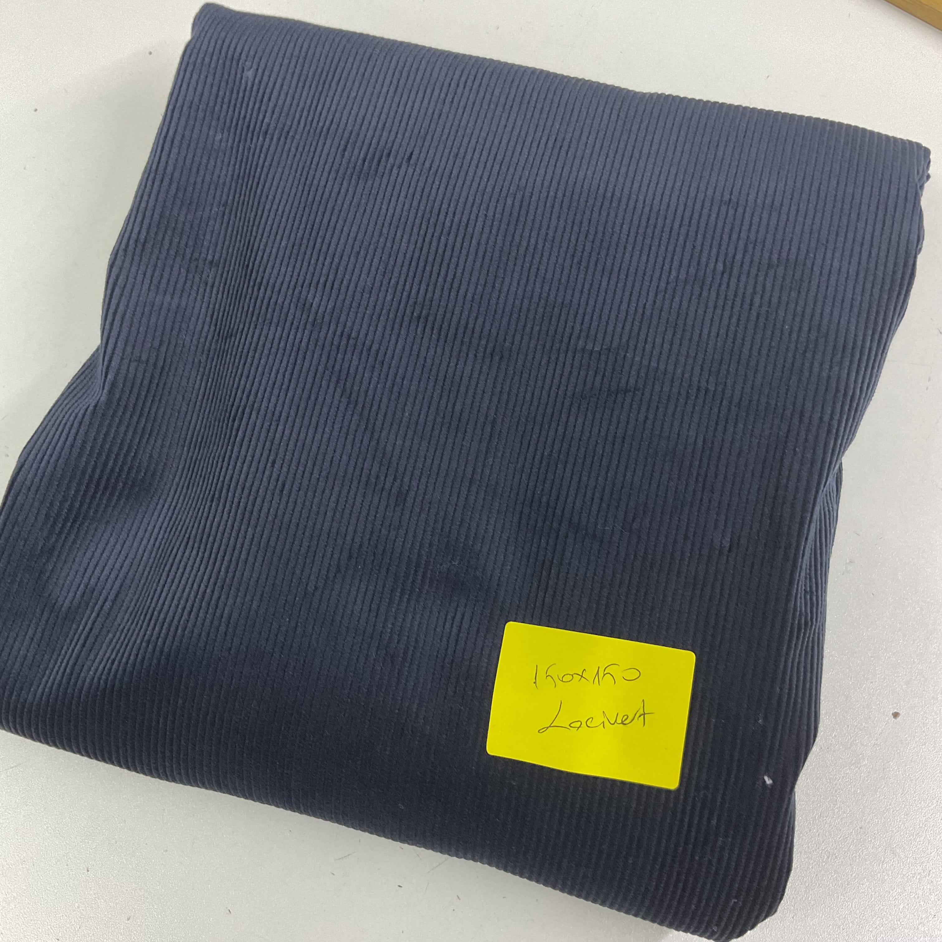 Lacivert 150*150 cm Parça Fitilli Kadife Kumaş